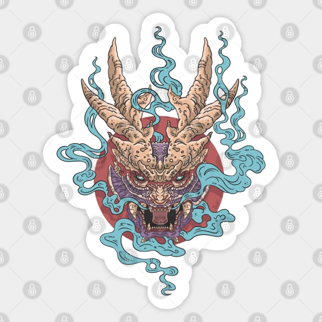 Magnamalo's Rising Sticker by JailbreakArts